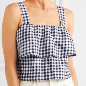 Madewell Tiered Gingham Tank Top